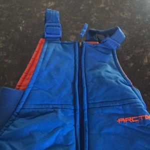 Blue snow overalls